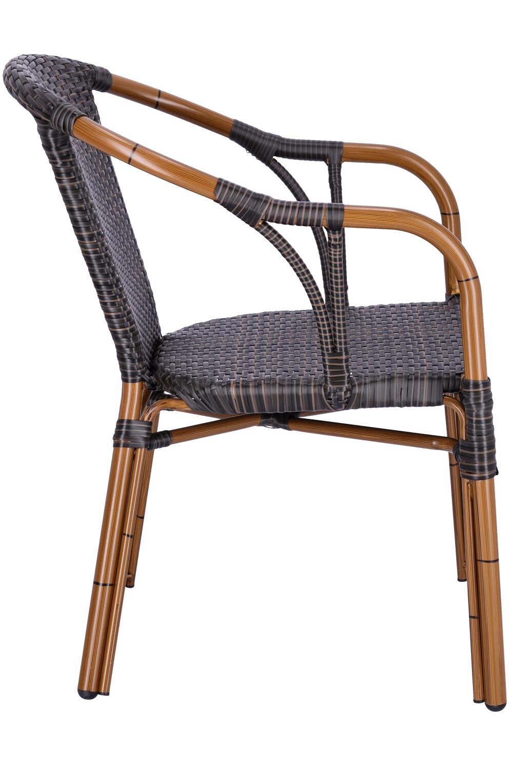 Abbildung Chaise à accoudoirs Malva Seitenansicht