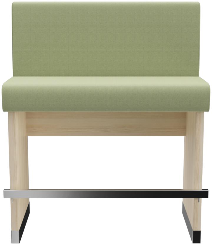 Abbildung Single/base element 100 cm H-Line Vorderansicht