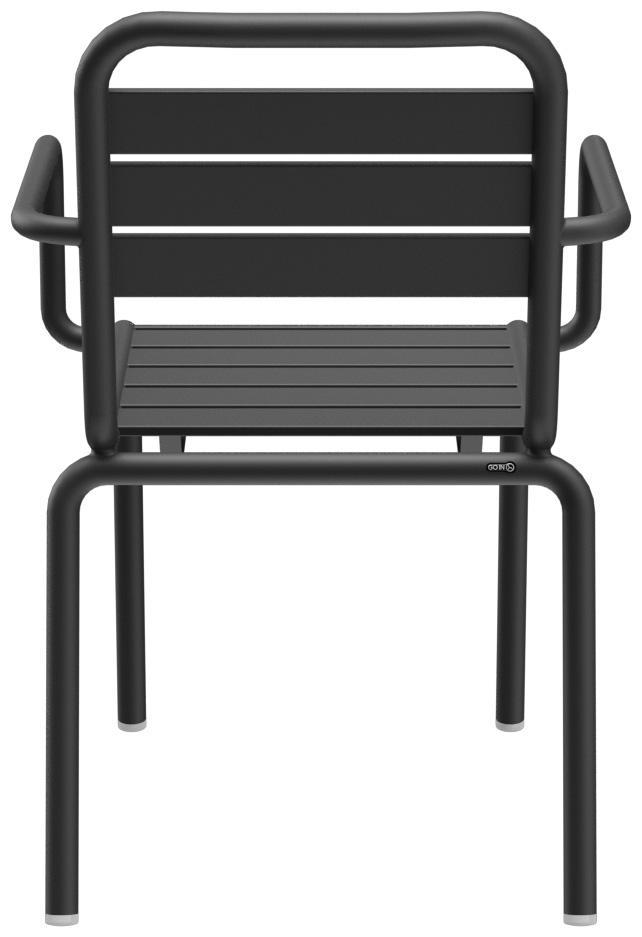 Abbildung arm chair Heco Rückansicht