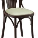 Abbildung Chaise à accoudoirs Greta Schrägansicht