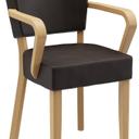 Abbildung Chaise à accoudoirs Damara Schrägansicht