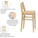 Abbildung halbhoher Hocker Quin