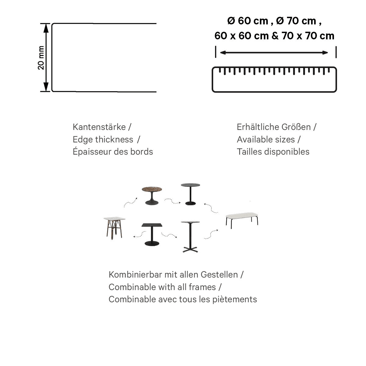 Abbildung Tischplatte Cassius