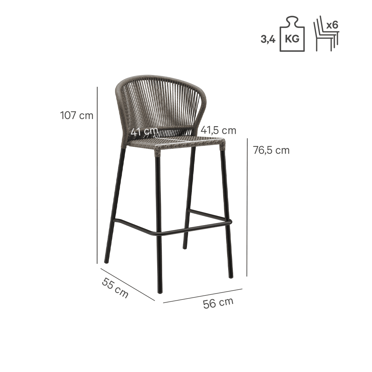Abbildung Tabouret de bar Maruba