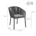 Abbildung Chaise à accoudoirs Penya