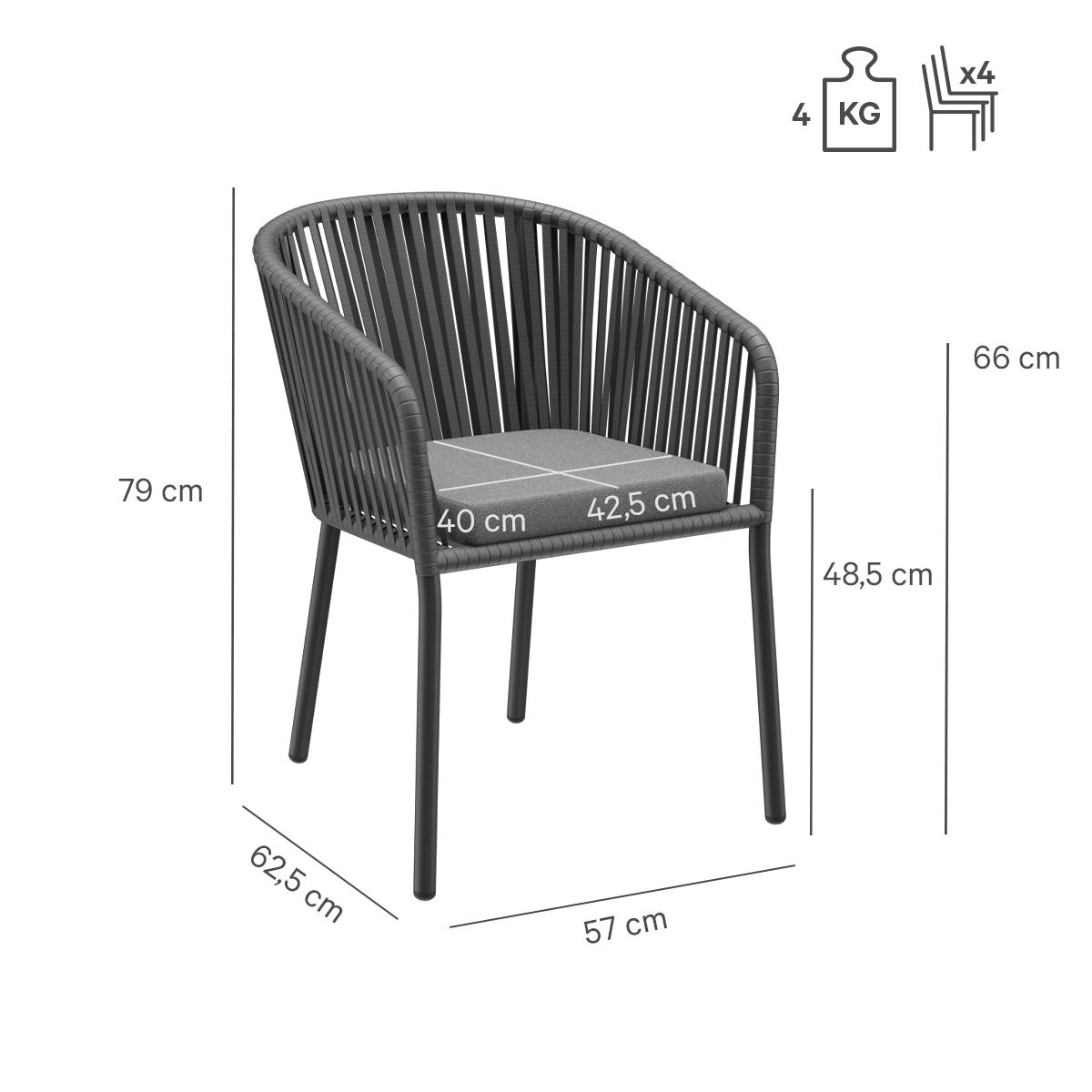 Abbildung Chaise à accoudoirs Penya