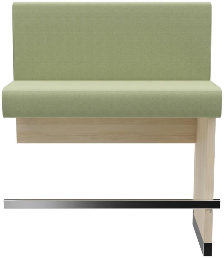 Abbildung Extension/End element 100 cm H-Line Vorderansicht