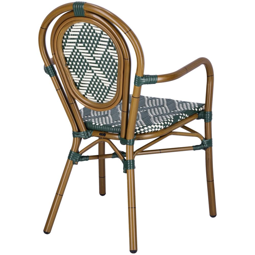 Abbildung Chaise à accoudoirs Marco Schrägansicht