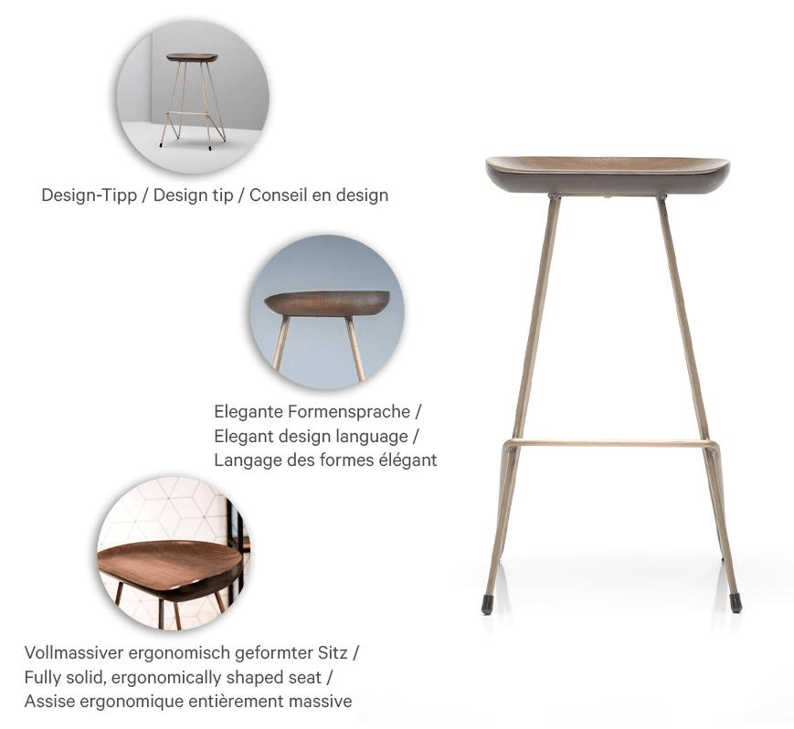 Abbildung Tabouret de bar Toron