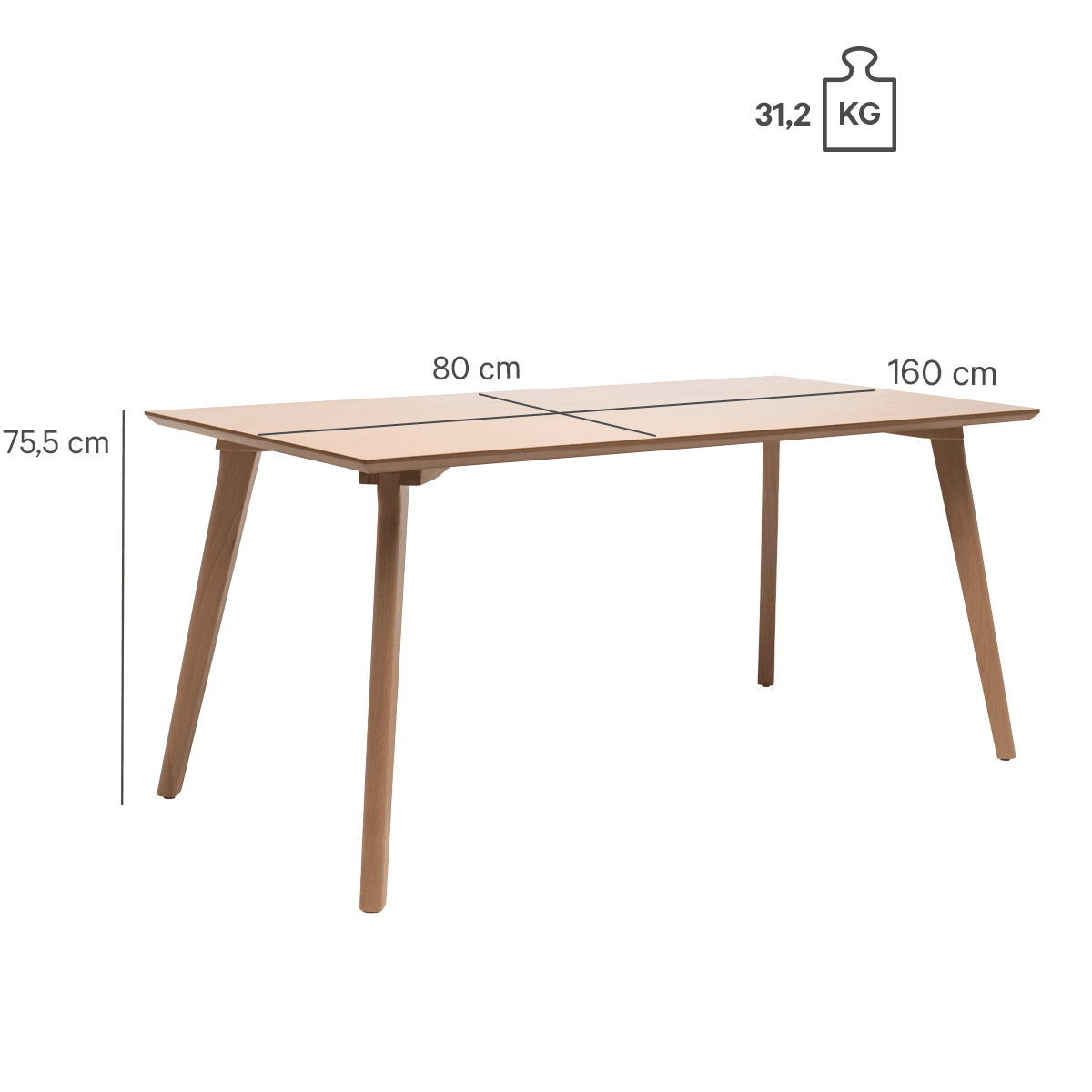 Abbildung Table à manger Aki