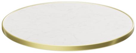 Abbildung Tischplatte Easy Gold Seitenansicht