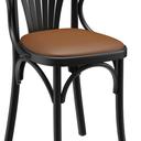 Abbildung Chaise à accoudoirs Greta Schrägansicht