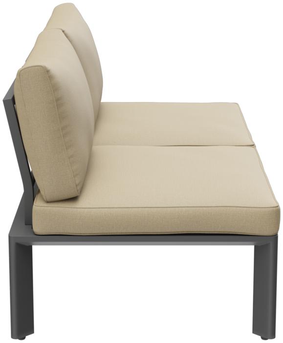 Abbildung 2-seater element Lorcan Seitenansicht