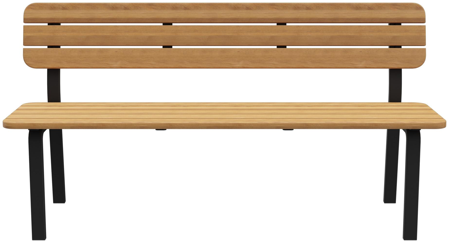 Abbildung 3-seater bench Tadaro Vorderansicht