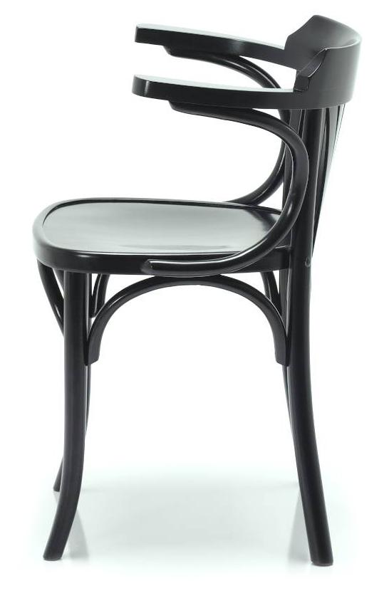 Abbildung Chaise à accoudoirs Greta Seitenansicht