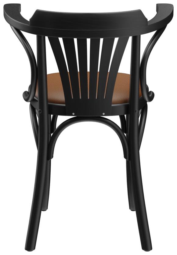 Abbildung Chaise à accoudoirs Greta Rückansicht