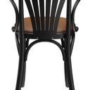 Abbildung Chaise à accoudoirs Greta Rückansicht