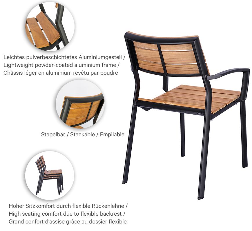 Abbildung Chaise à accoudoirs Tadeo