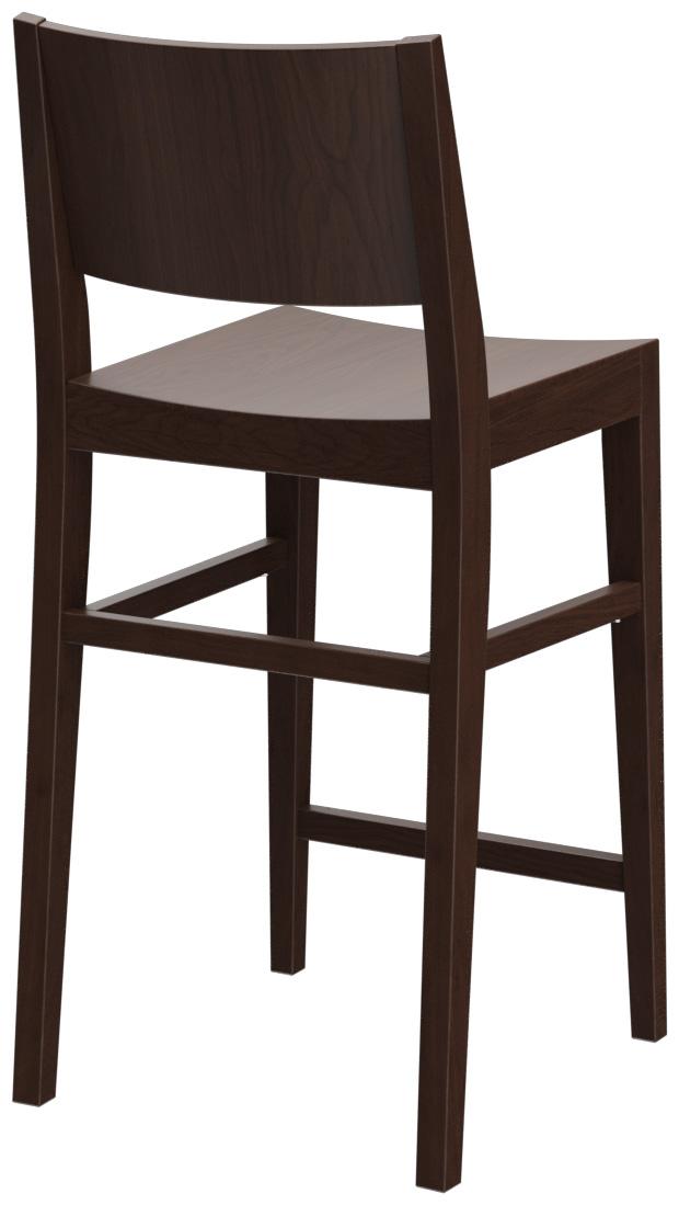 Abbildung halbhoher Hocker Quin Schrägansicht