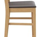 Abbildung halbhoher Hocker Quin Seitenansicht