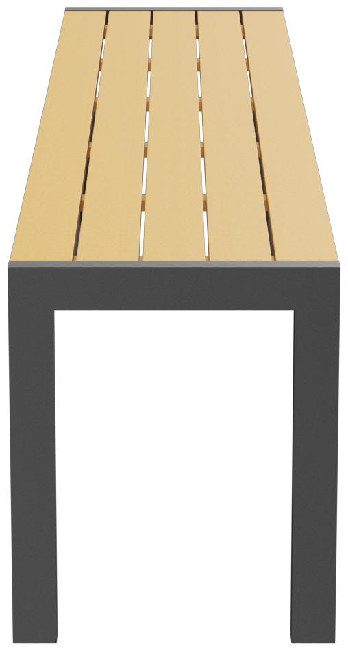 Abbildung 3-Sitzer-Bank Risa Seitenansicht