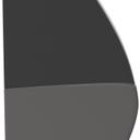 Abbildung Abschlusselement links D-Line Seitenansicht