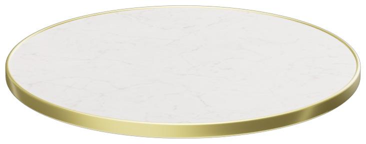 Abbildung Tischplatte Easy Gold Seitenansicht