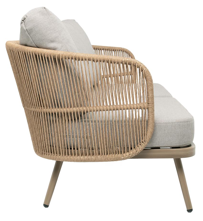 Abbildung 2-Sitzer-Element Sanaia Seitenansicht