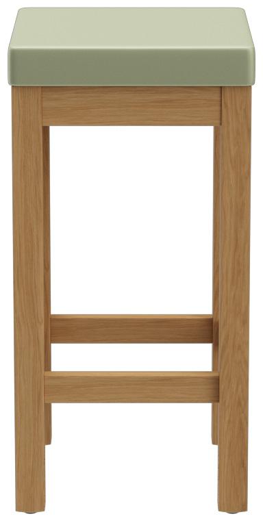 Abbildung halbhoher Hocker Delu Vorderansicht