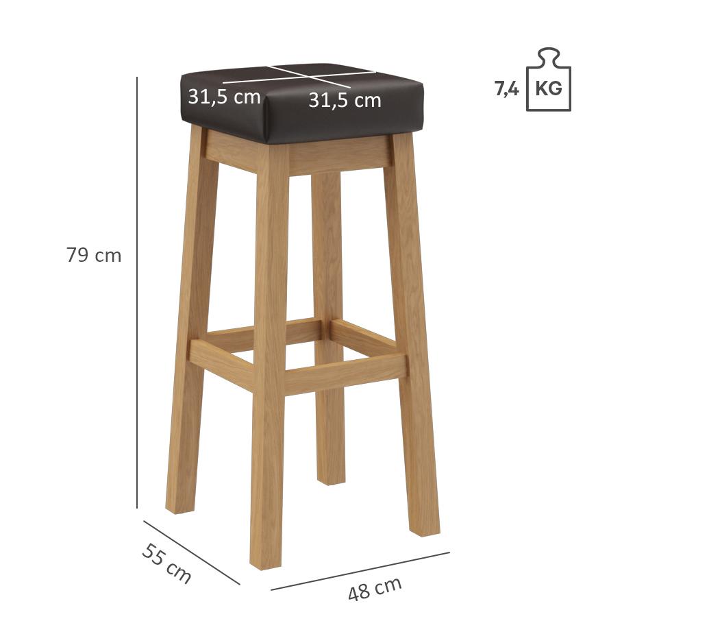 Abbildung Tabouret de bar Wanto