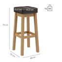 Abbildung Tabouret de bar Wanto