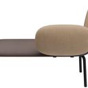 Abbildung Left-hand facing chaise longue Liberty Rückansicht