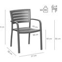 Abbildung Chaise à accoudoirs Helke