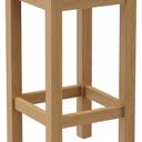 Abbildung halbhoher Hocker Delu Schrägansicht