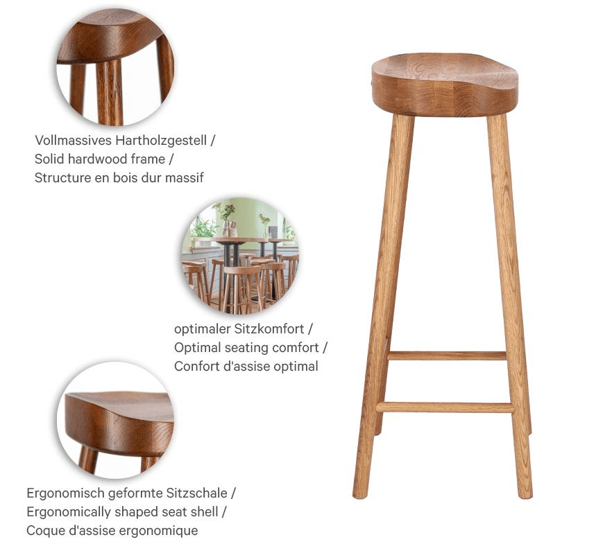 Abbildung Tabouret de bar Basu