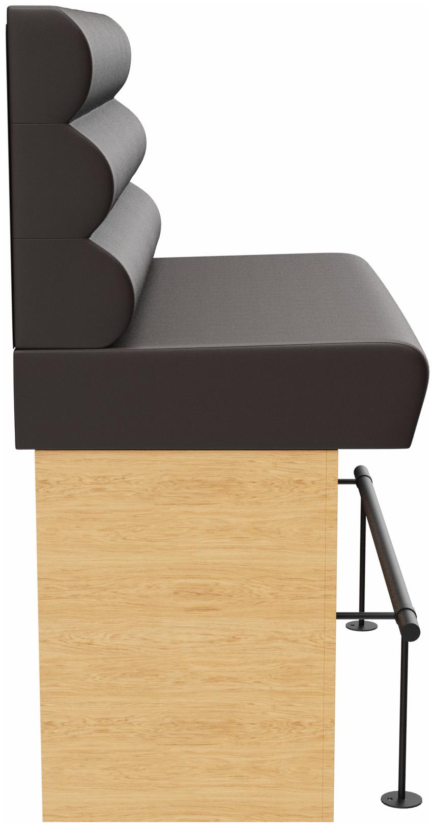 Abbildung Abschlusselement rechts 120cm Ripple Seitenansicht