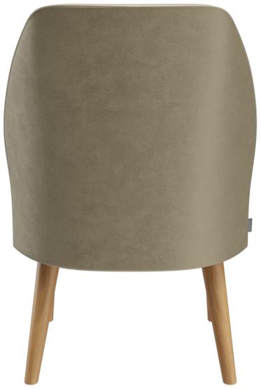 Abbildung fauteuil hauteur de table à manger Cliff Rückansicht