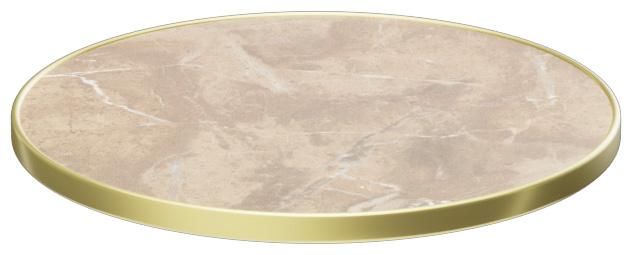 Abbildung Tabletop Easy Gold Seitenansicht