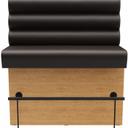 Abbildung Abschlusselement links 120cm Ripple Vorderansicht