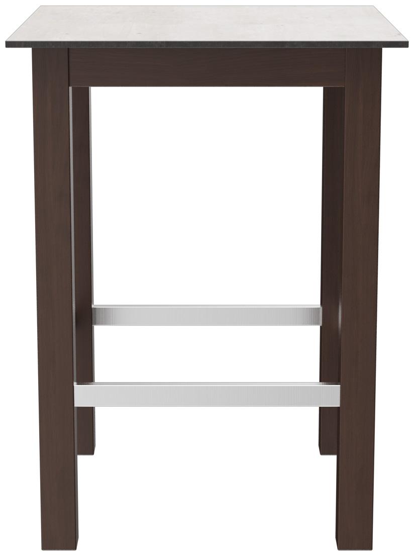 Abbildung halbhoher Tisch Dunia Seitenansicht