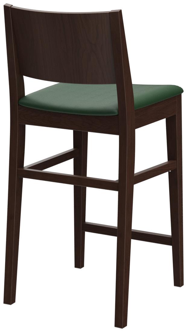 Abbildung halbhoher Hocker Quin Schrägansicht