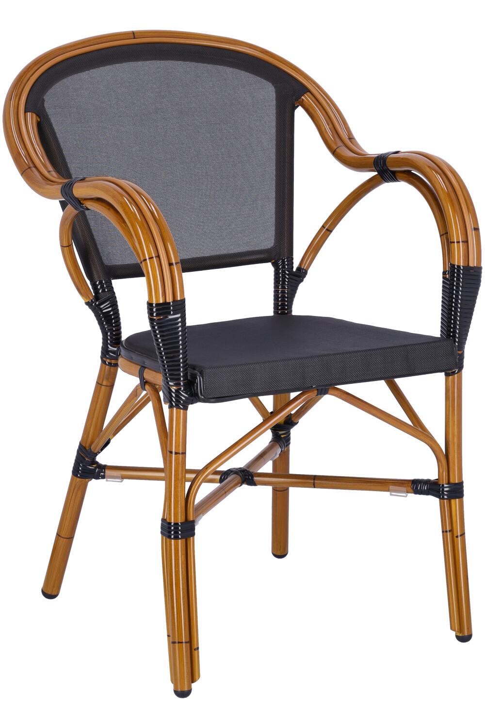 Abbildung Armlehnstuhl Malou Schrägansicht