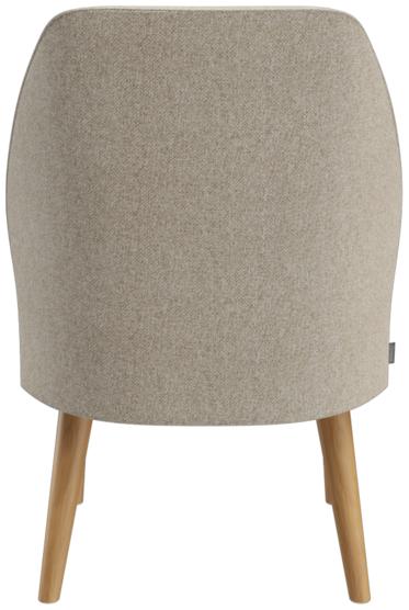 Abbildung fauteuil hauteur de table à manger Cliff Rückansicht