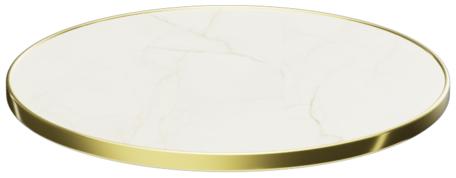 Abbildung Tischplatte Easy Gold Seitenansicht