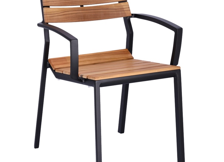 Abbildung Chaise à accoudoirs Tadeo Schrägansicht