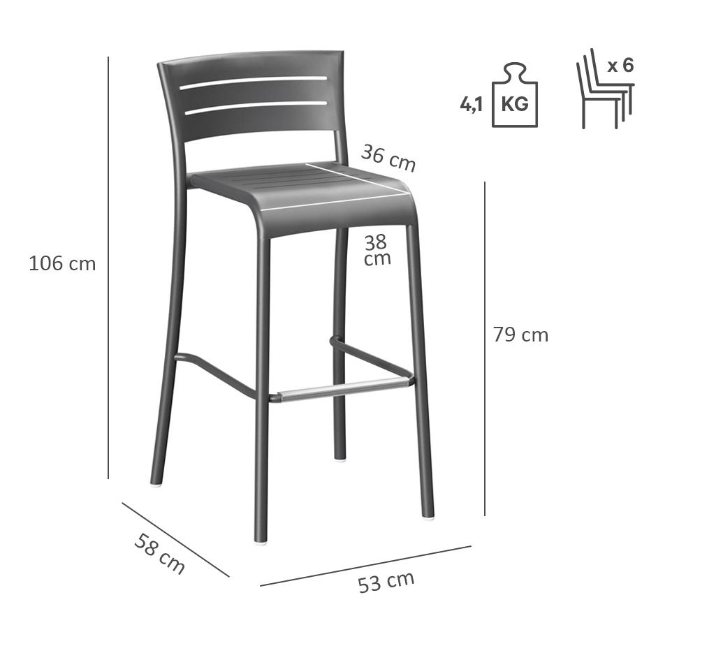 Abbildung Tabouret de bar Helke