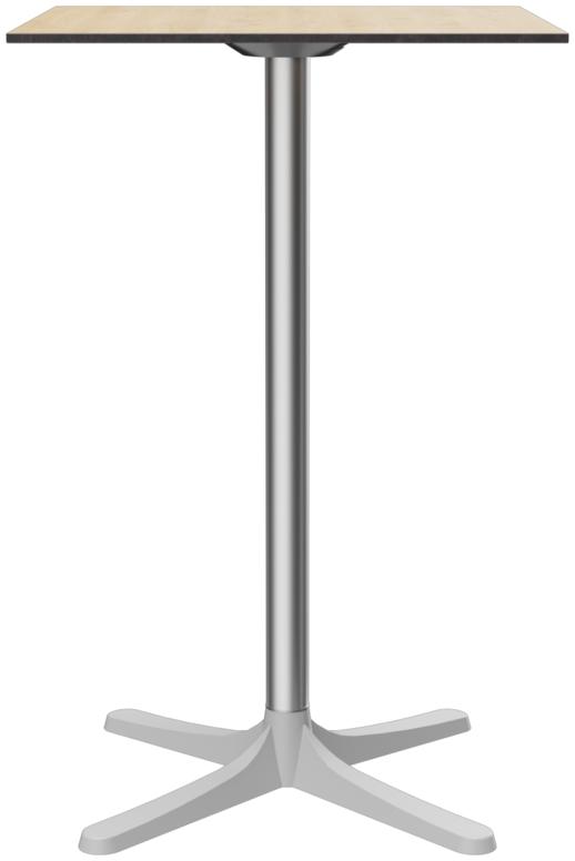 Abbildung High table Modular T Seitenansicht