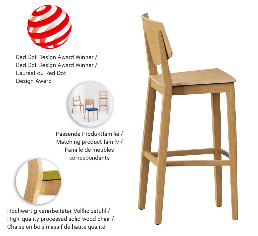 Abbildung bar stool Quorum C