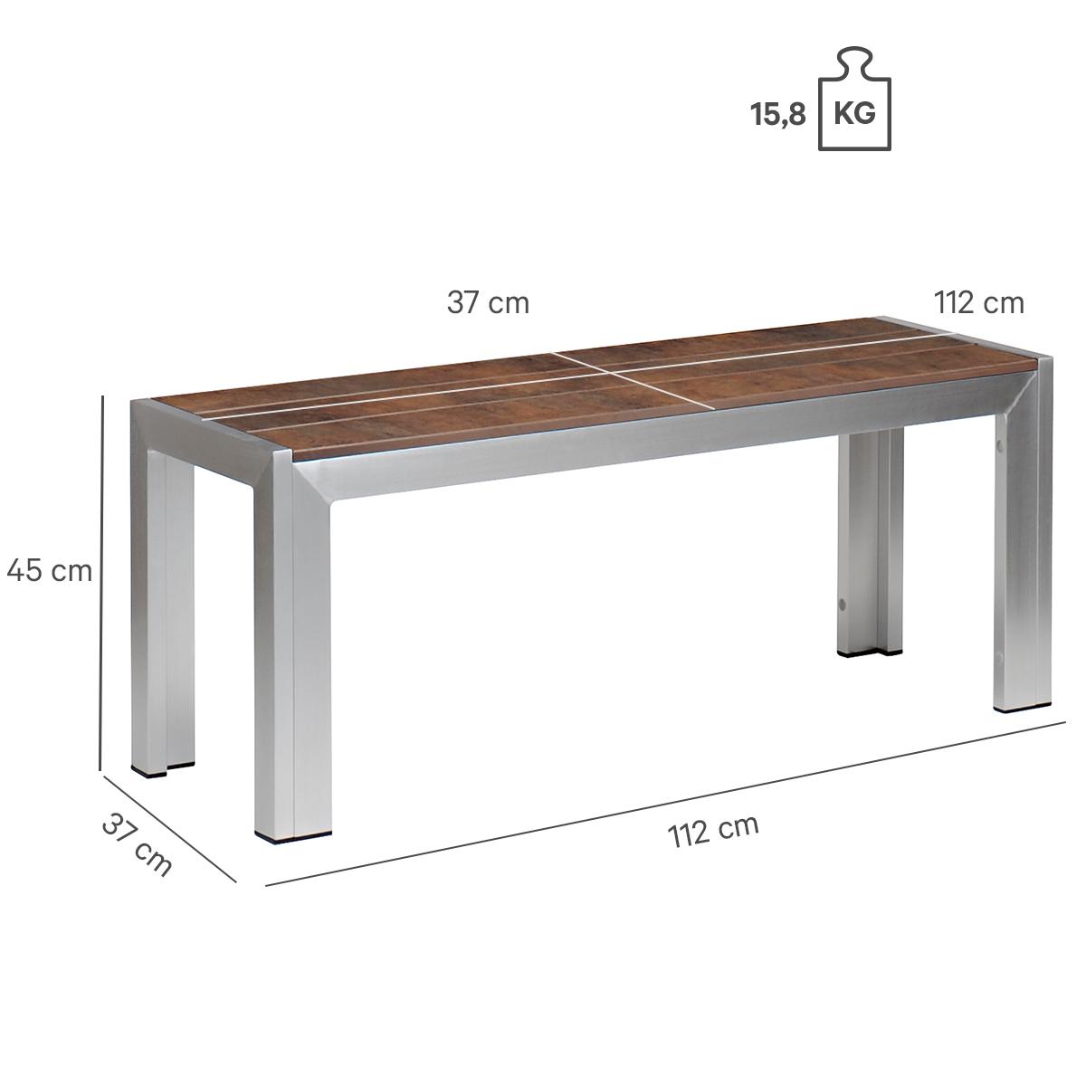 Abbildung 2-Sitzer-Bank Torger