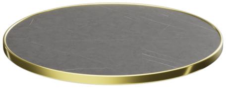 Abbildung Tischplatte Easy Gold Seitenansicht